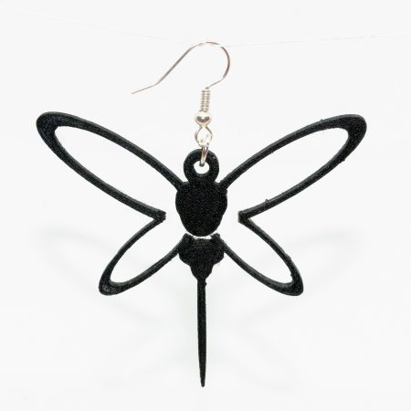 Örhängen Svart trollslända