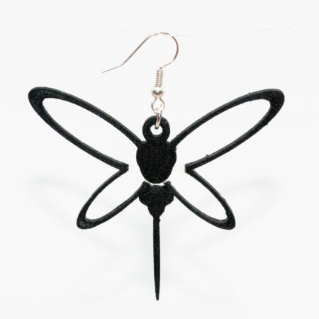 Örhängen Svart trollslända