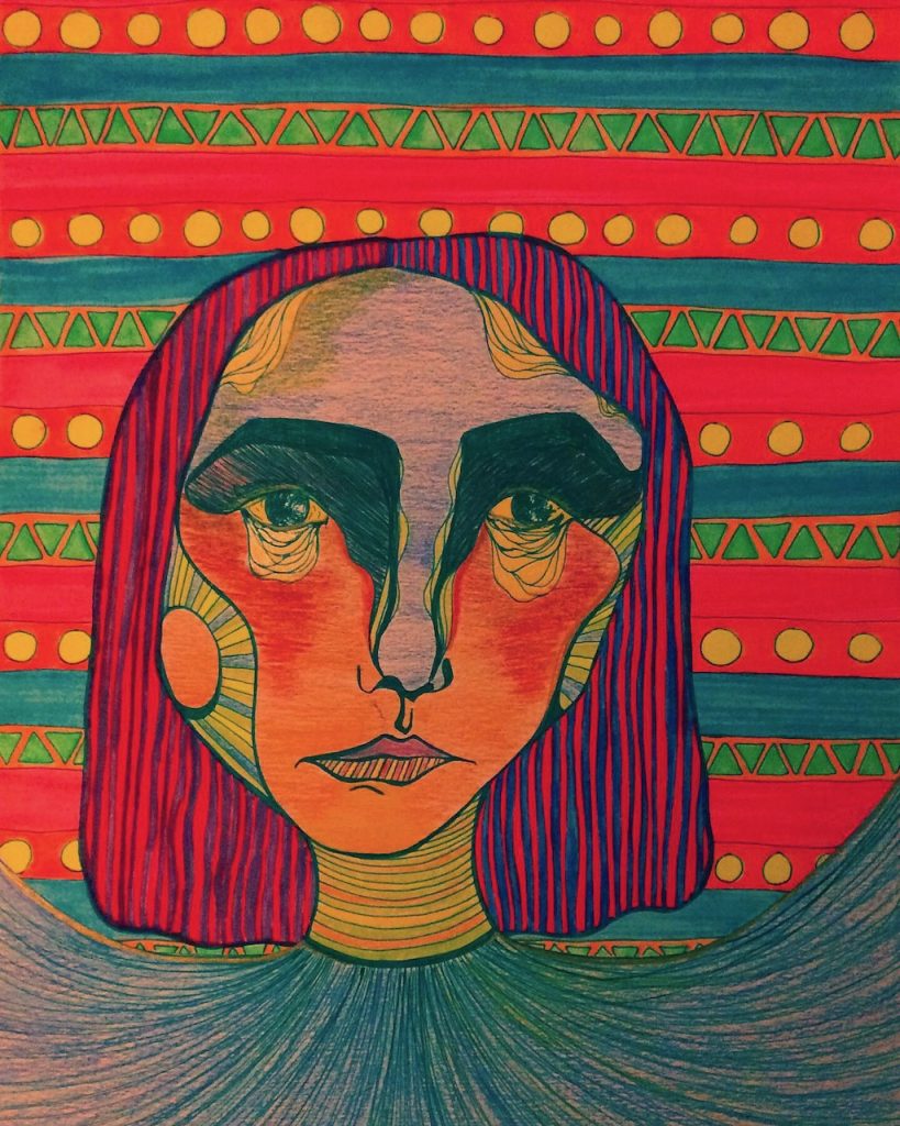 Teckning på ansikte